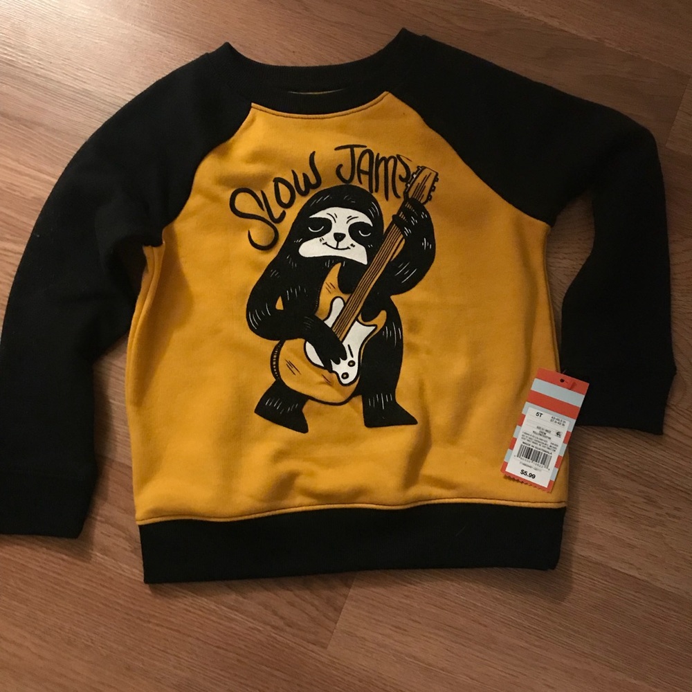 NWT Boy’s Cat & Jack Sloth Sweatshirt